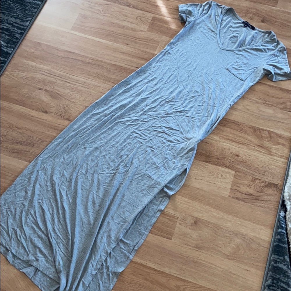 NWOT velvet torch gray dress